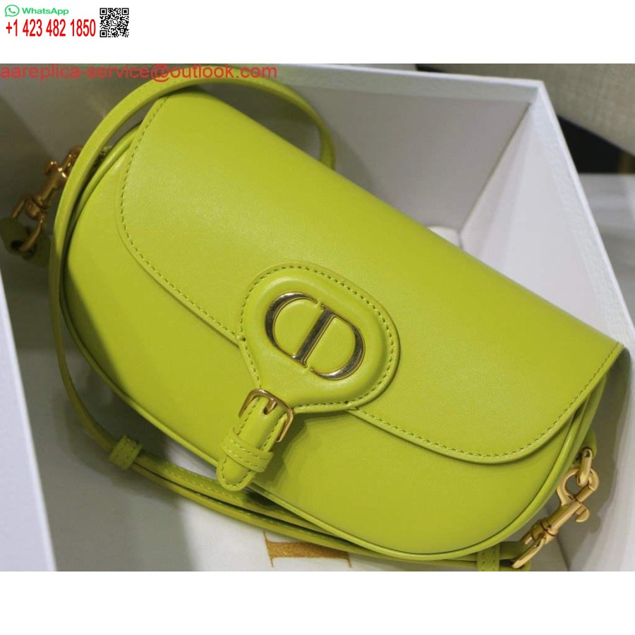 Replica Dior M9327 Dior Bobby Bag East West Box Kalveskinn Gul