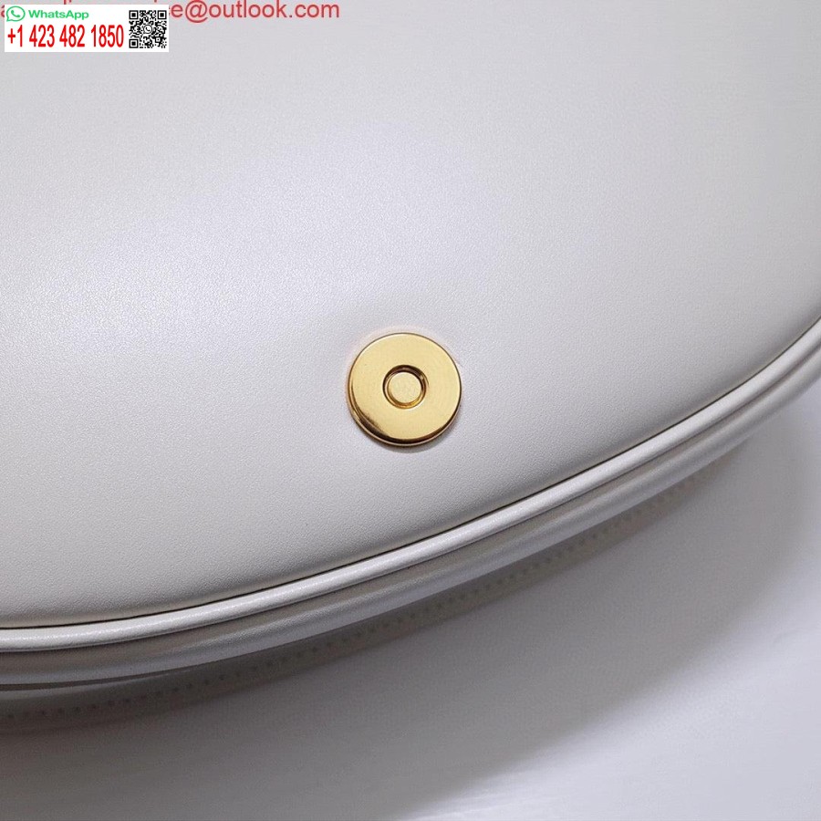 реплика Dior M9320 голяма чанта Bobby бяла телешка кожа със синя наклонена презрамка