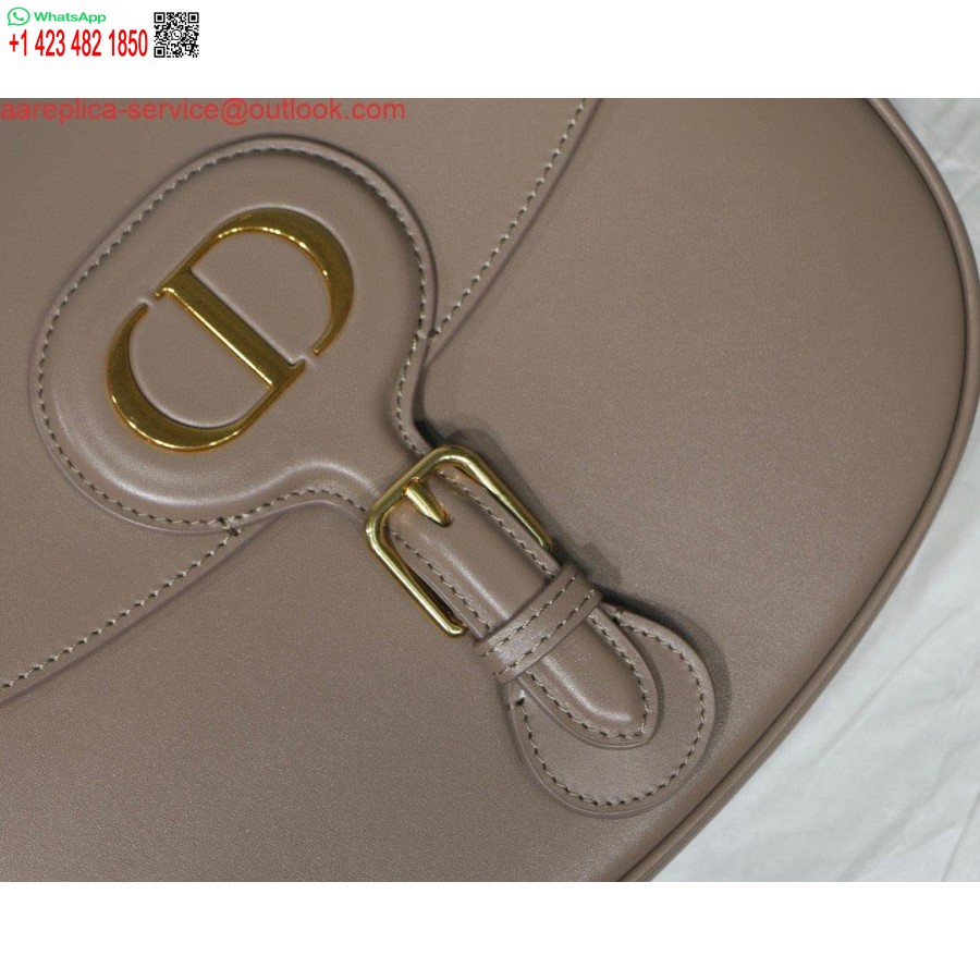 Replica Dior M9320 Borsa Bobby Grande In Pelle Di Vitello Rosa Chiaro Con Cinturino Obliquo Blu