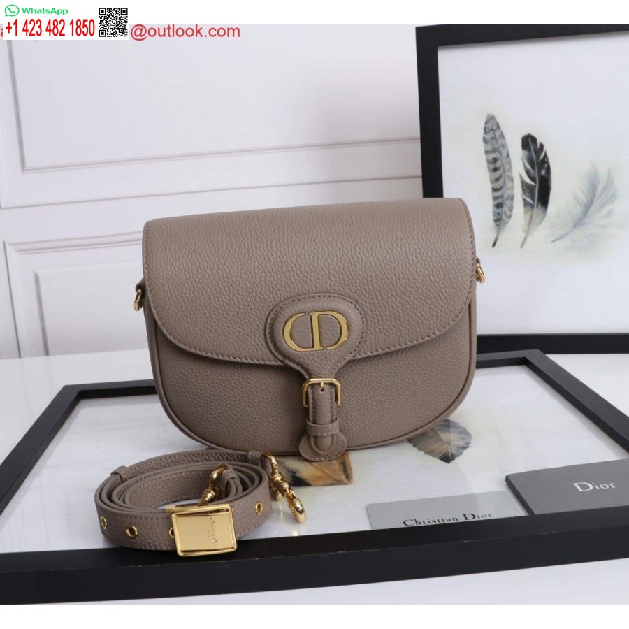 Replica Dior M9319 Medium Dior Bobi Kott Soe Taupe Teraline Vasikanahk