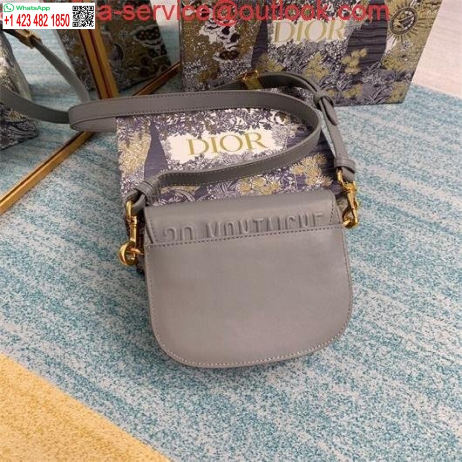 Replica Dior M9317 Borsa A Tracolla Piccola Dior Bobby 9268 Grigia