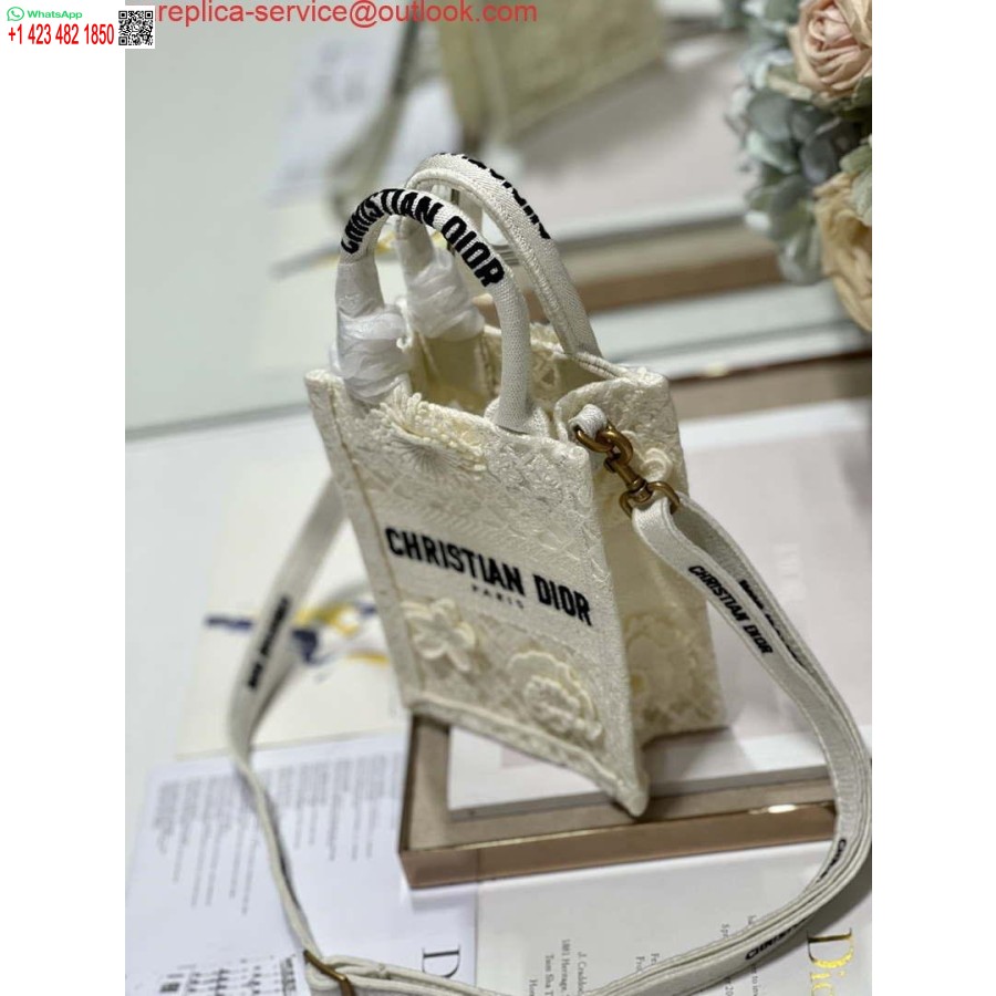 Replica Dior S5555 Mini Dior Raamatukott Telefonikott Beež Pitslilled S1109