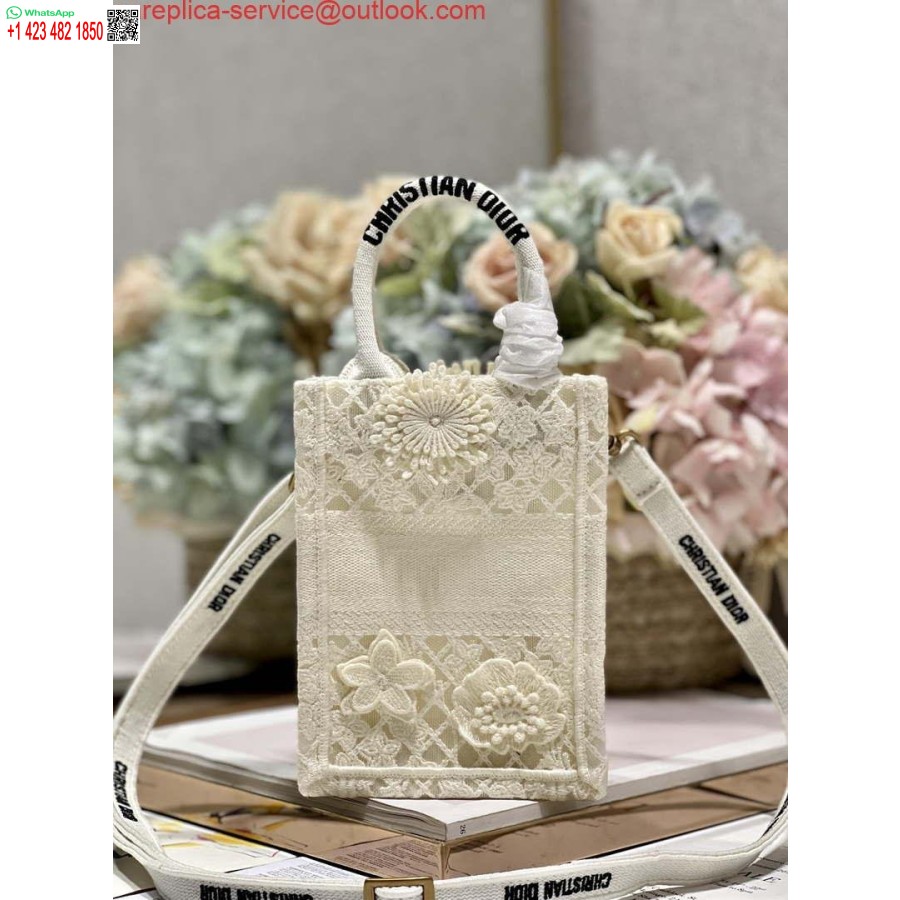 Replica Dior S5555 Mini Dior Raamatukott Telefonikott Beež Pitslilled S1109