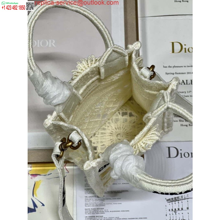 Replica Dior S5555 Mini Dior Raamatukott Telefonikott Beež Pitslilled S1109