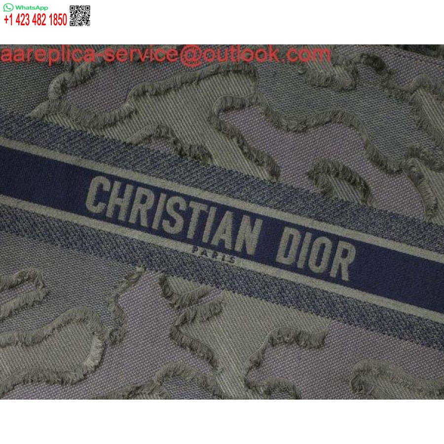 Replica Dior Book Tote M1286 žalia Kamufliažinio Siuvinėjimo Pirkinių Krepšys