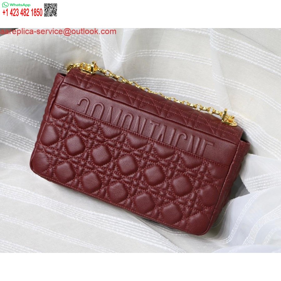 Replica Dior M9243 Grande Borsa Caro In Pelle Di Vitello Rossa
