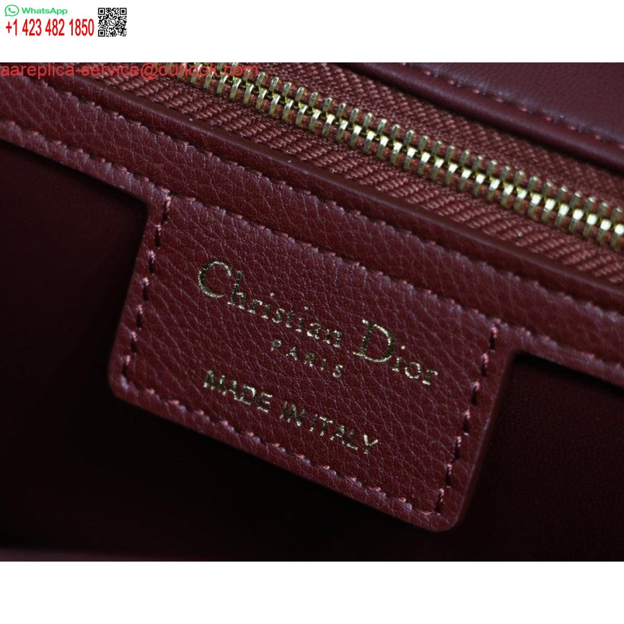Replica Dior M9243 Grande Borsa Caro In Pelle Di Vitello Rossa