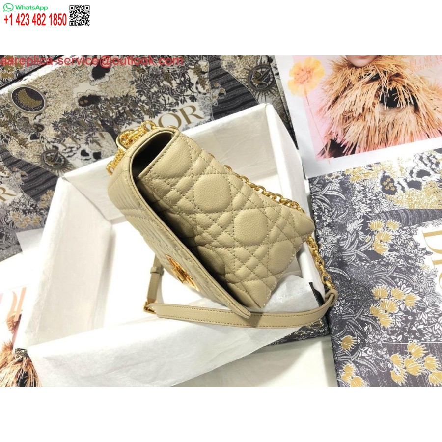 Replica Dior M9243 Grande Borsa Caro In Pelle Di Vitello Albicocca