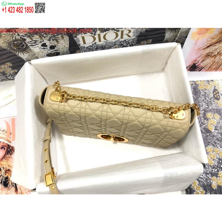 Replica Dior M9243 Grande Borsa Caro In Pelle Di Vitello Albicocca