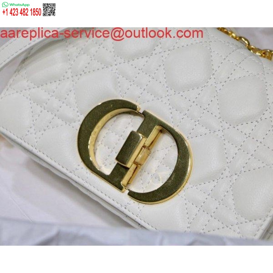 Replica Dior M9241 Borsa Dior Piccola Dior Caro Bianca