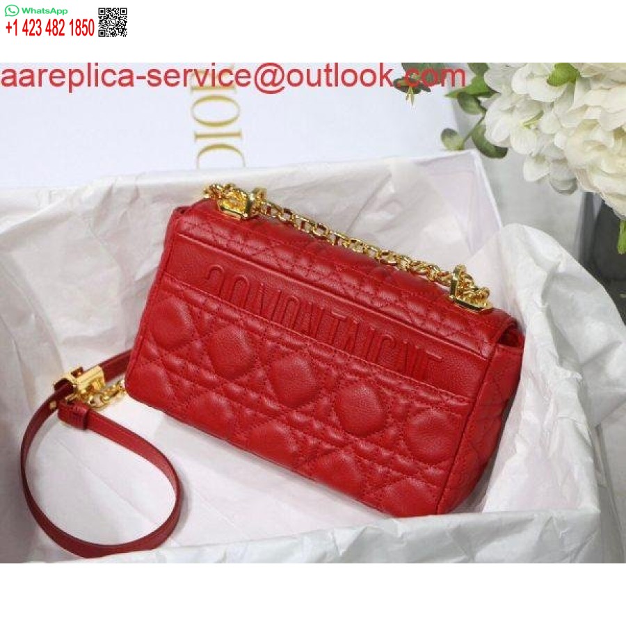 Replica Dior M9241 Borsa Dior Piccola Dior Caro Rossa