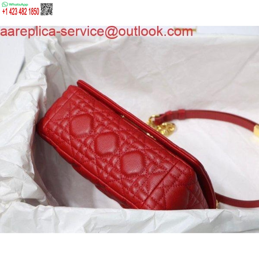 Replica Dior M9241 Borsa Dior Piccola Dior Caro Rossa