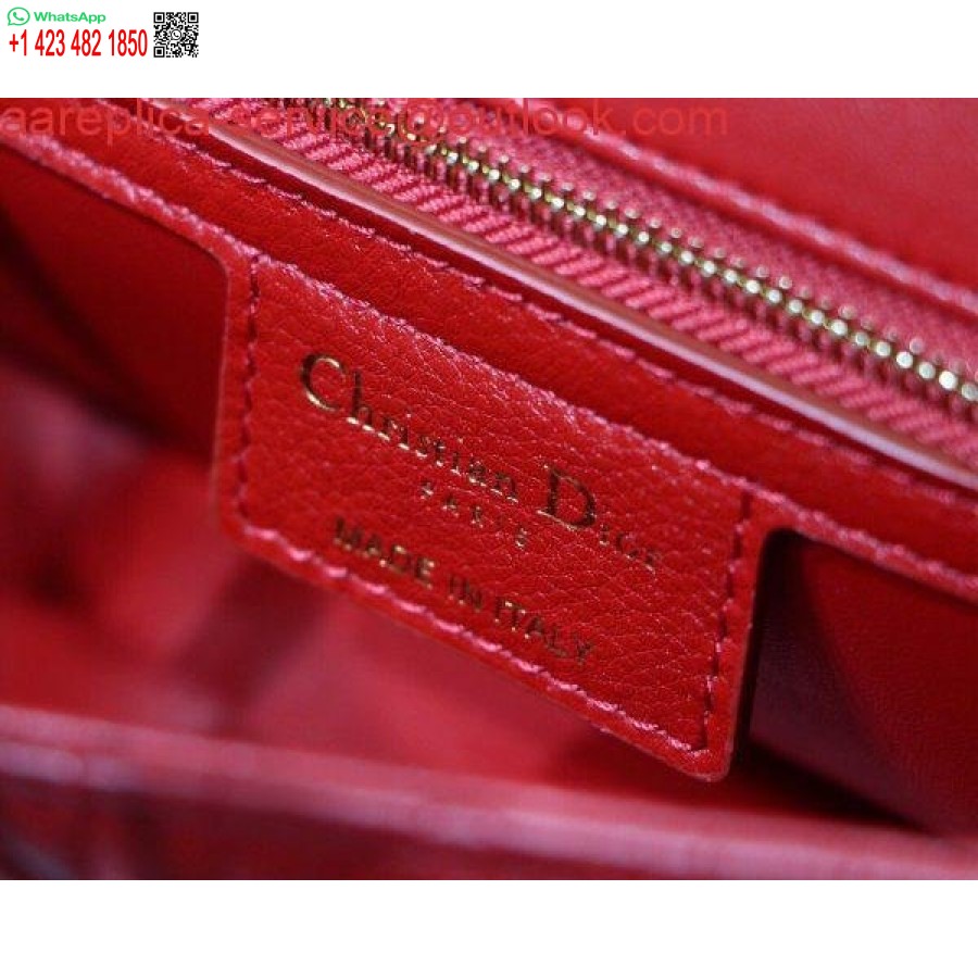 Replica Dior M9241 Borsa Dior Piccola Dior Caro Rossa