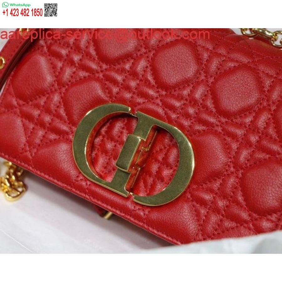 Replica Dior M9241 Dior Kleine Dior Caro Tas Rood