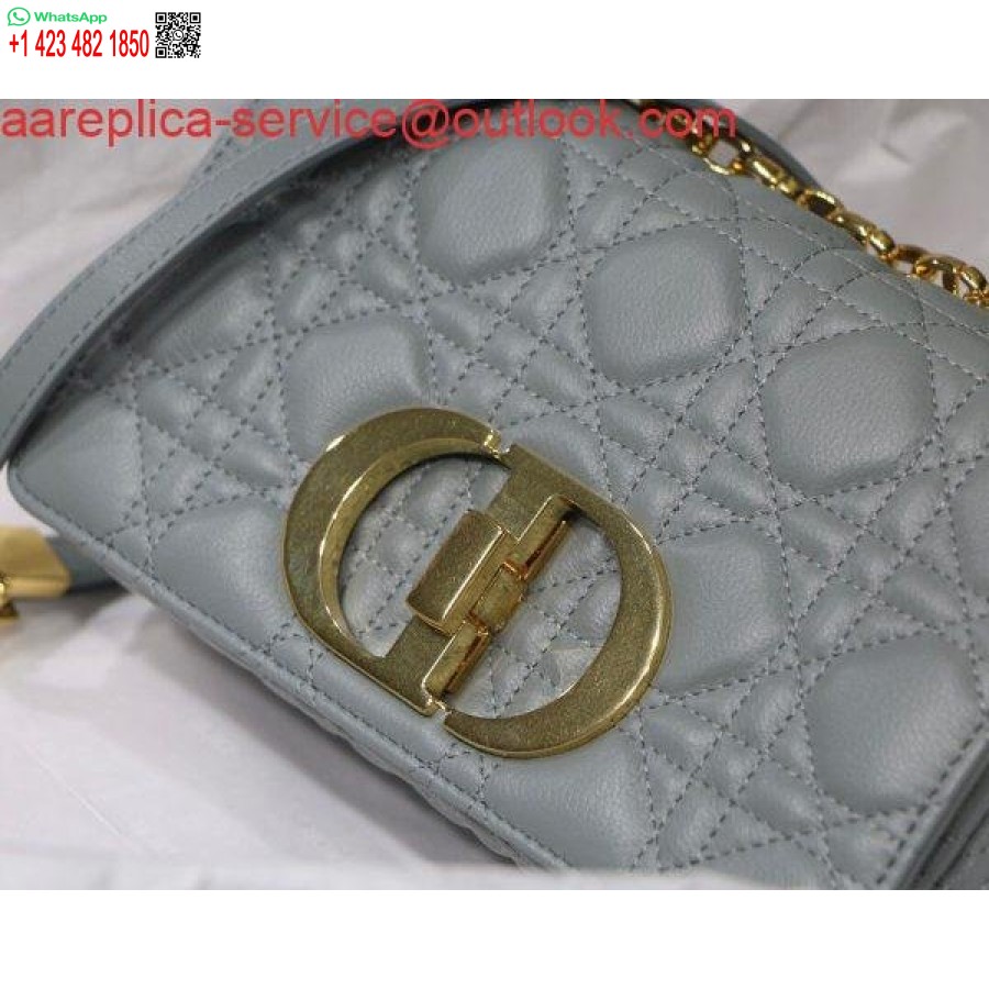 Replica Dior M9241 Dior Kleine Dior Caro Tas Lichtblauw