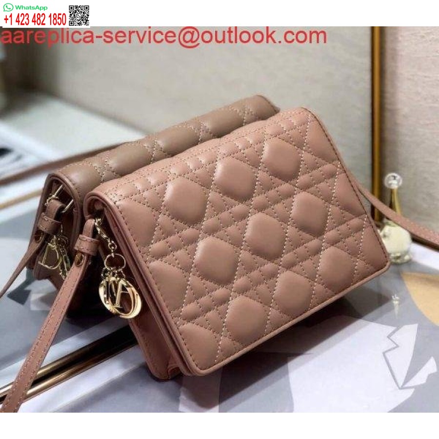 Replica Dior S0855 Dior Lady Dior Påse Ultramatt Cannage Kalvskinn Naken