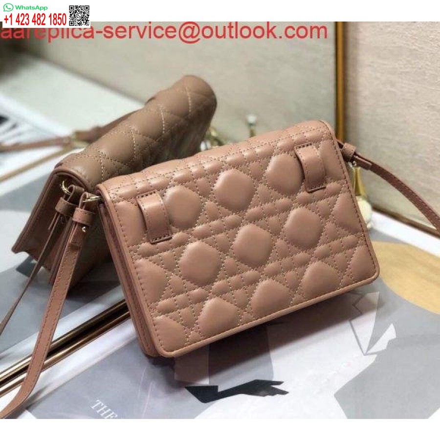 Replica Dior S0855 Dior Lady Dior Påse Ultramatt Cannage Kalvskinn Naken