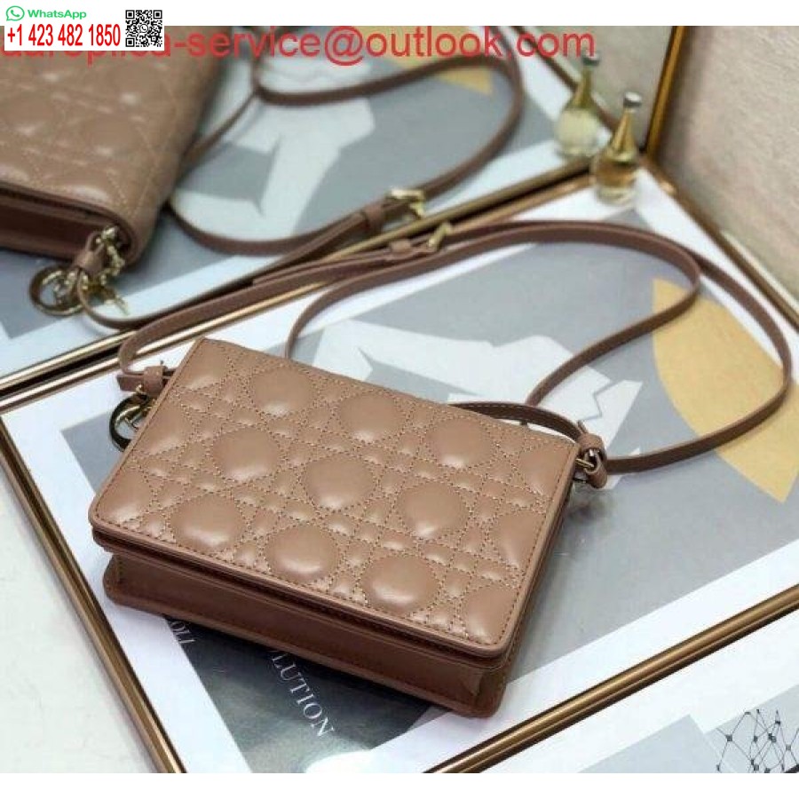 Replica Dior S0855 Dior Lady Dior Påse Ultramatt Cannage Kalvskinn Naken