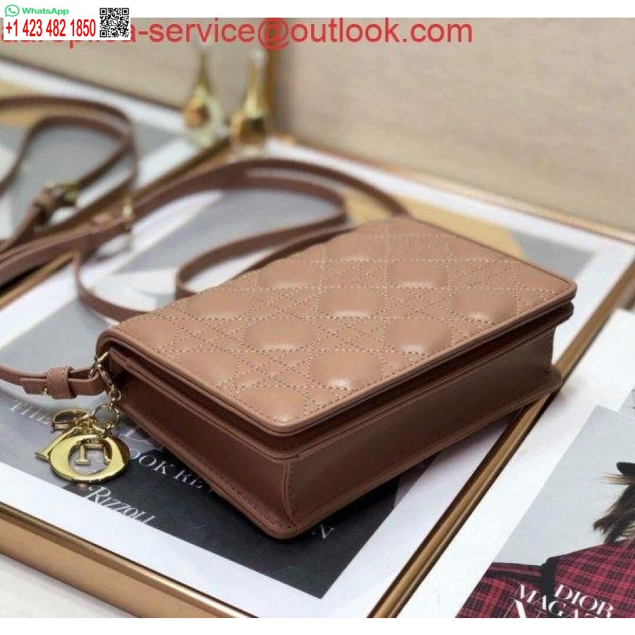 Replica Dior S0855 Dior Lady Dior Påse Ultramatt Cannage Kalvskinn Naken