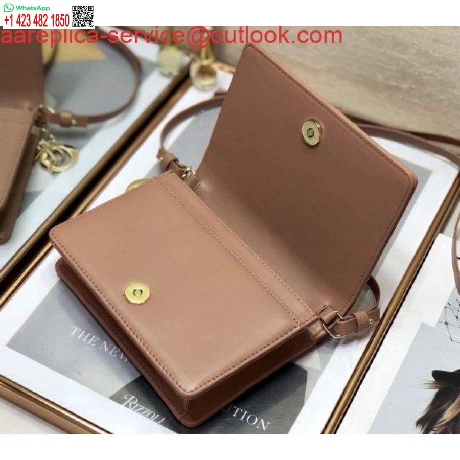 Replica Dior S0855 Dior Lady Dior Påse Ultramatt Cannage Kalvskinn Naken