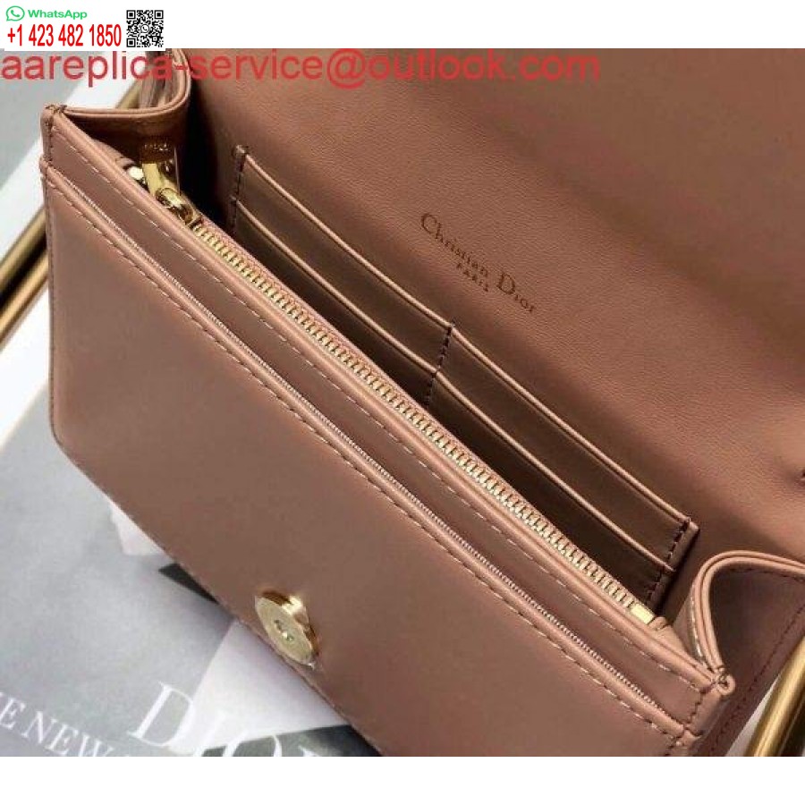 Replica Dior S0855 Dior Lady Dior Påse Ultramatt Cannage Kalvskinn Naken