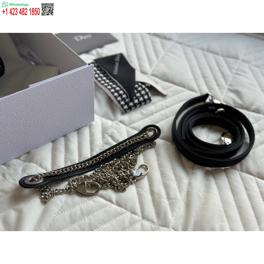 New Arrival DIOR PRINCESS ANNA TOTE BAG Black Diamond Handbag