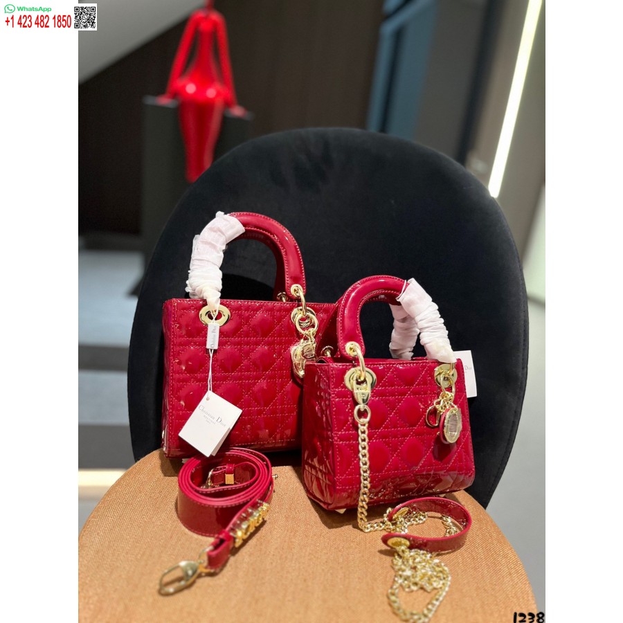 2024 Dior Prinses Anna Draagtas Rode Handtas