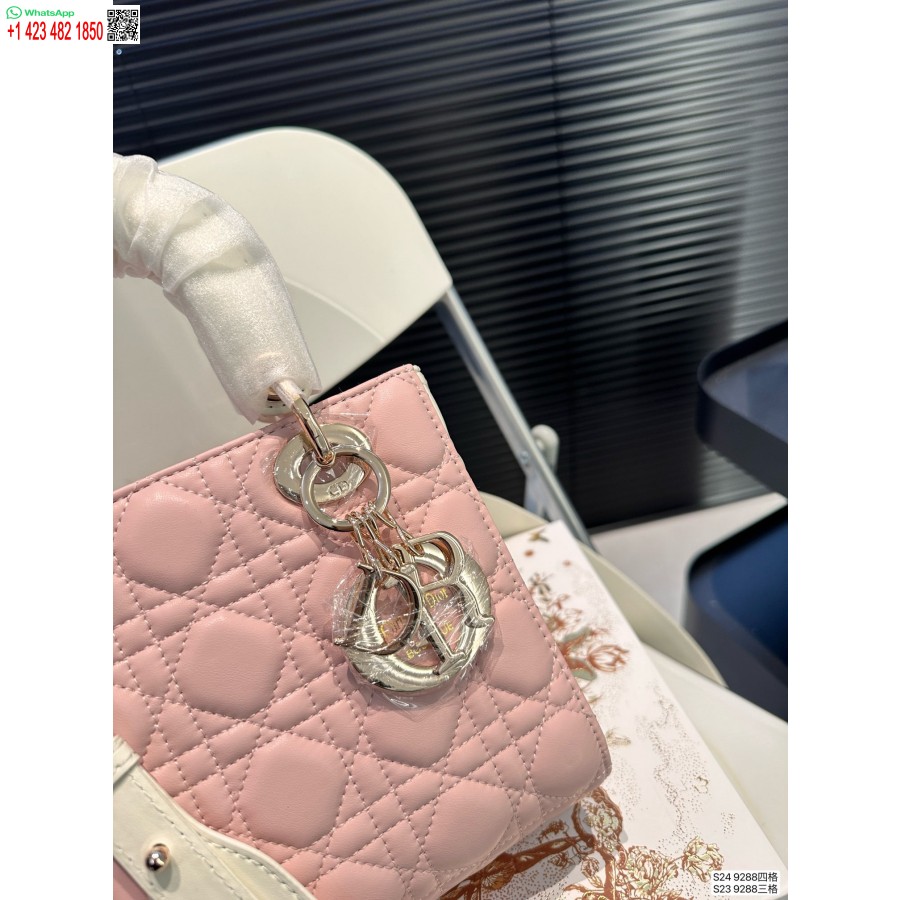 2024 M. Dior Princesė Anna Rankinė Rožinė Rankinė