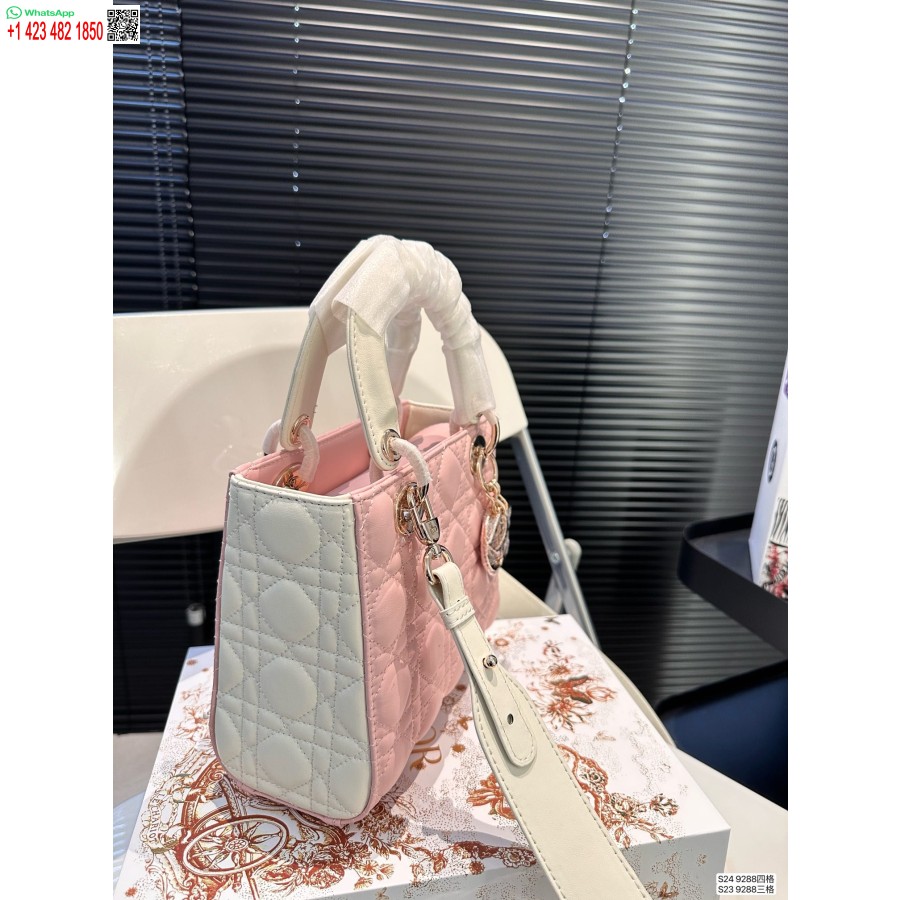 2024 M. Dior Princesė Anna Rankinė Rožinė Rankinė