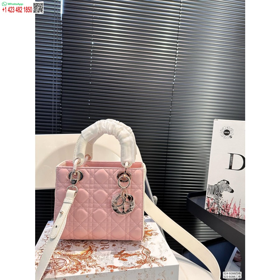 2024 M. Dior Princesė Anna Rankinė Rožinė Rankinė