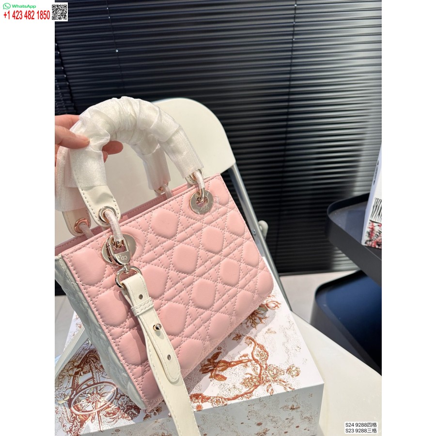 2024 M. Dior Princesė Anna Rankinė Rožinė Rankinė