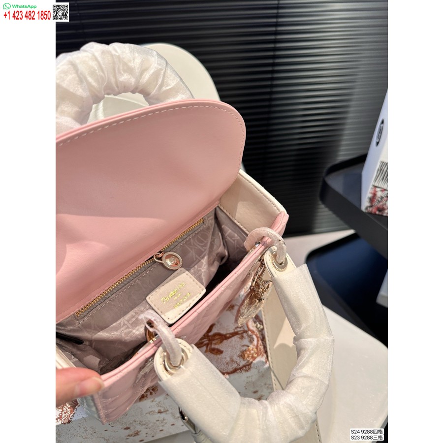 2024 M. Dior Princesė Anna Rankinė Rožinė Rankinė