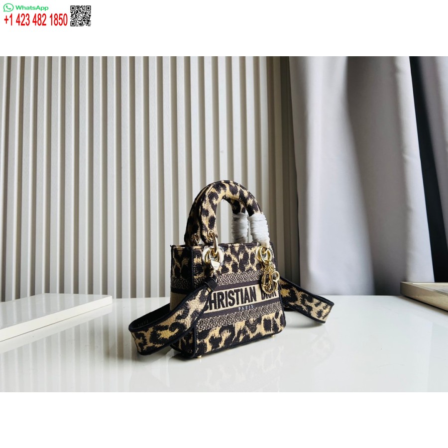 2024 Dior Torba Princeze Anne Torbica S Vezom Jelena Leoparda
