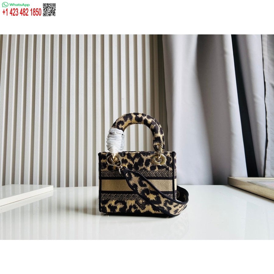 2024 Dior Torba Princeze Anne Torbica S Vezom Jelena Leoparda