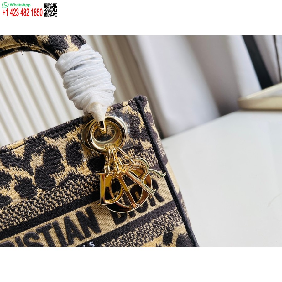 2024 Dior Torba Princeze Anne Torbica S Vezom Jelena Leoparda