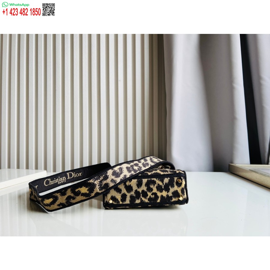 2024 Dior Torba Princeze Anne Torbica S Vezom Jelena Leoparda