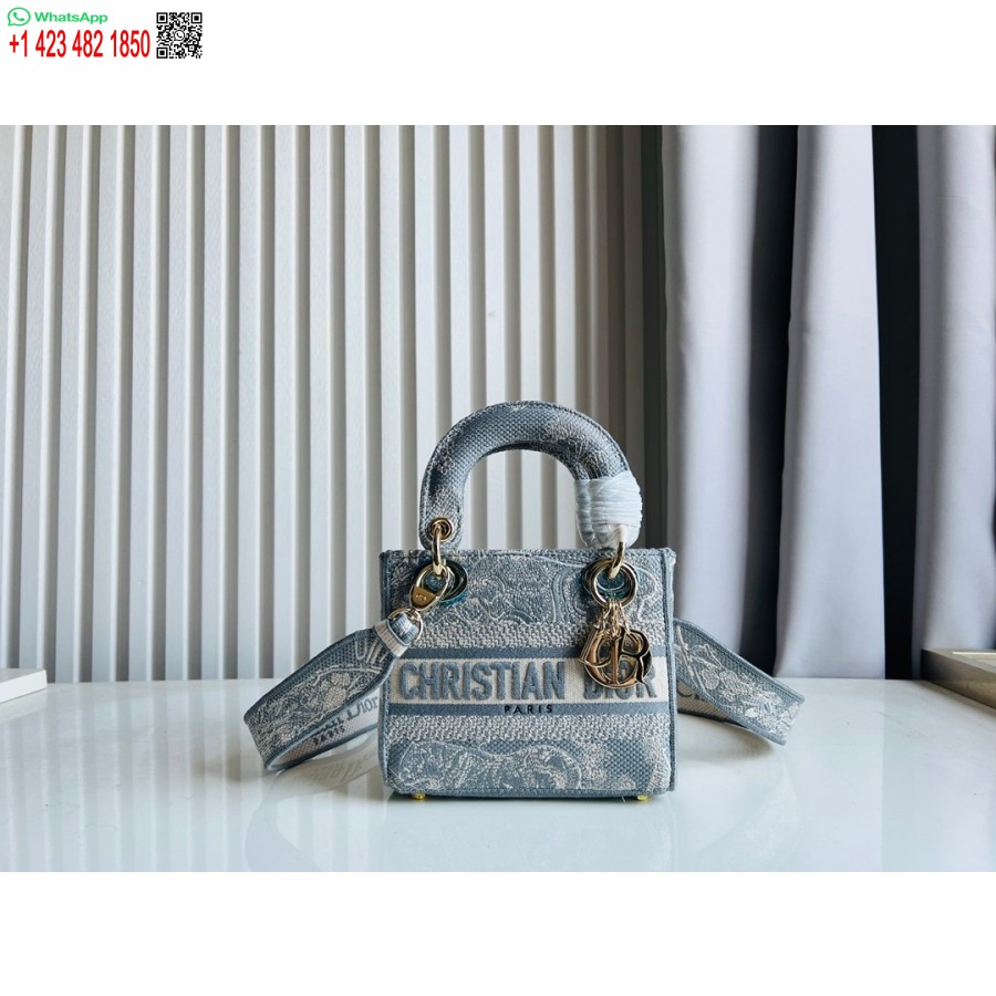 2024 Dior Printsess Anna Kandekott Taevasinise Hirve Tikandiga Käekott