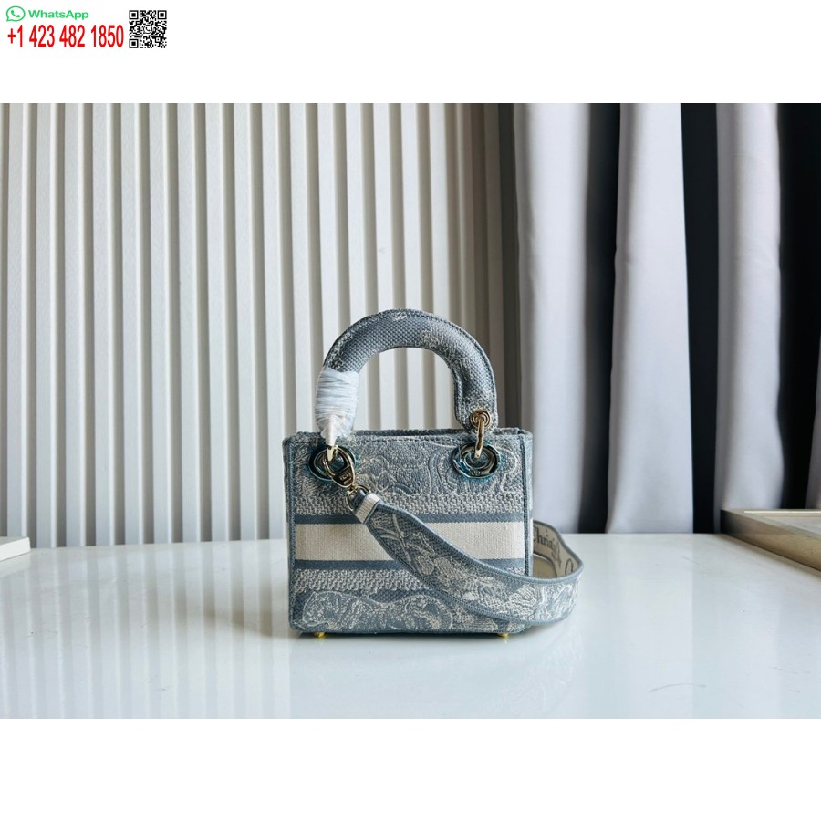 2024 Dior Printsess Anna Kandekott Taevasinise Hirve Tikandiga Käekott