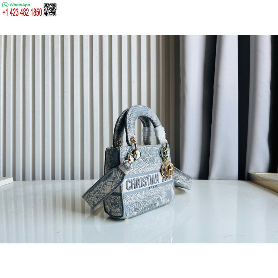 2024 Dior Printsess Anna Kandekott Taevasinise Hirve Tikandiga Käekott