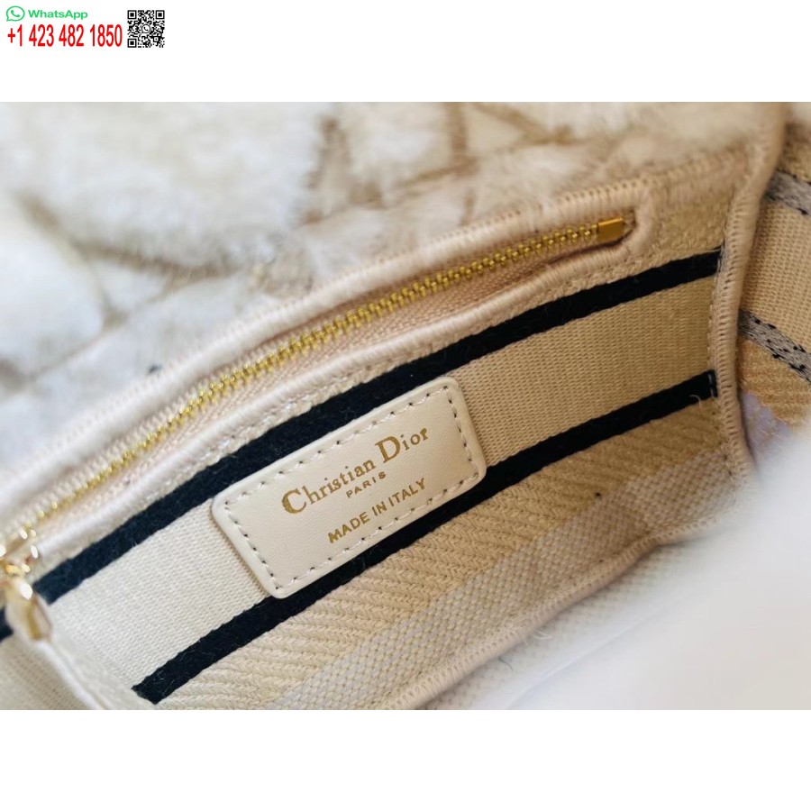 2024 M. Dior Princesė Anna Krepšys Balto Elnio Siuvinėjimo Rankinė