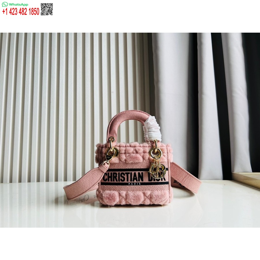 Borsa Tote Dior Princess Anna 2024, Borsa Con Ricamo Cervo Rosa