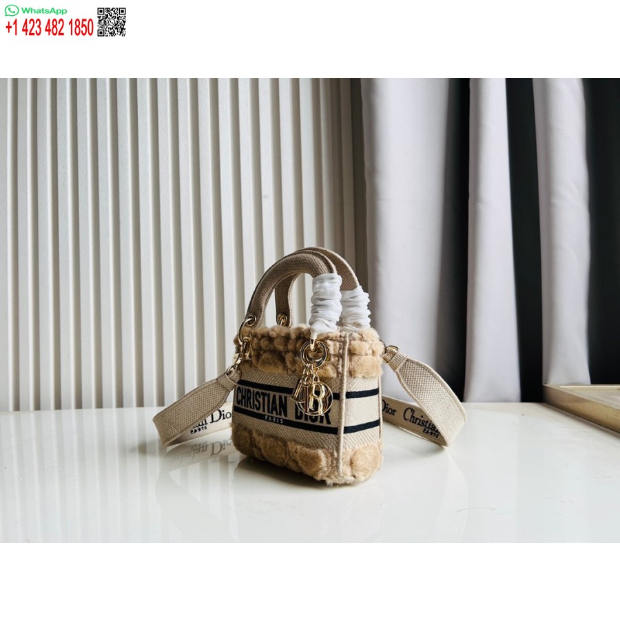 2024 Dior Princess Anna Tote Bag  Deer embroidery Handbag