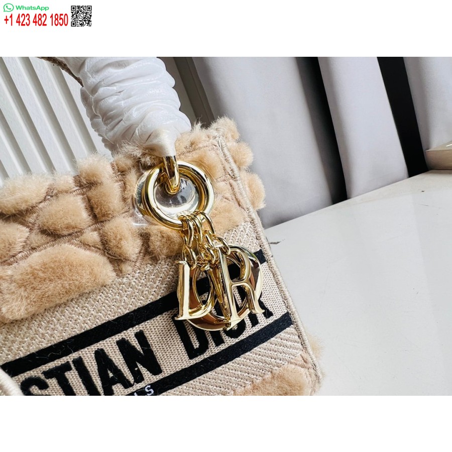 2024 Dior Princess Anna Tote Bag  Deer embroidery Handbag