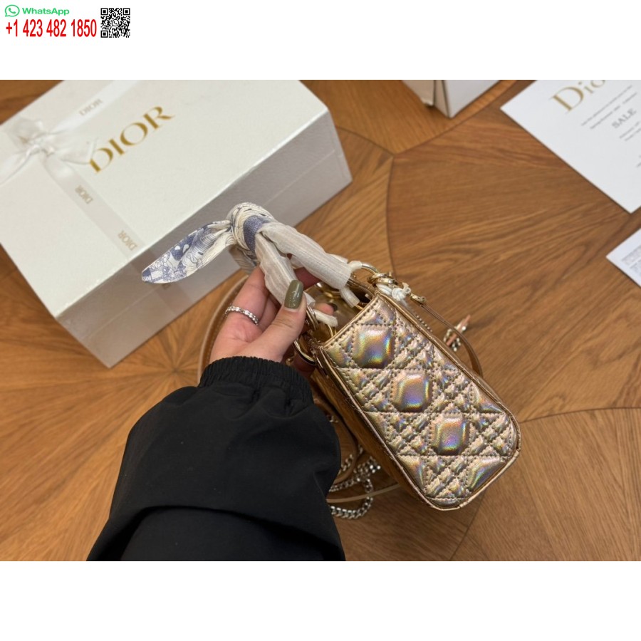 2024 Najnovejše Modne Torbe Dior Princess Anna Zlate Barve