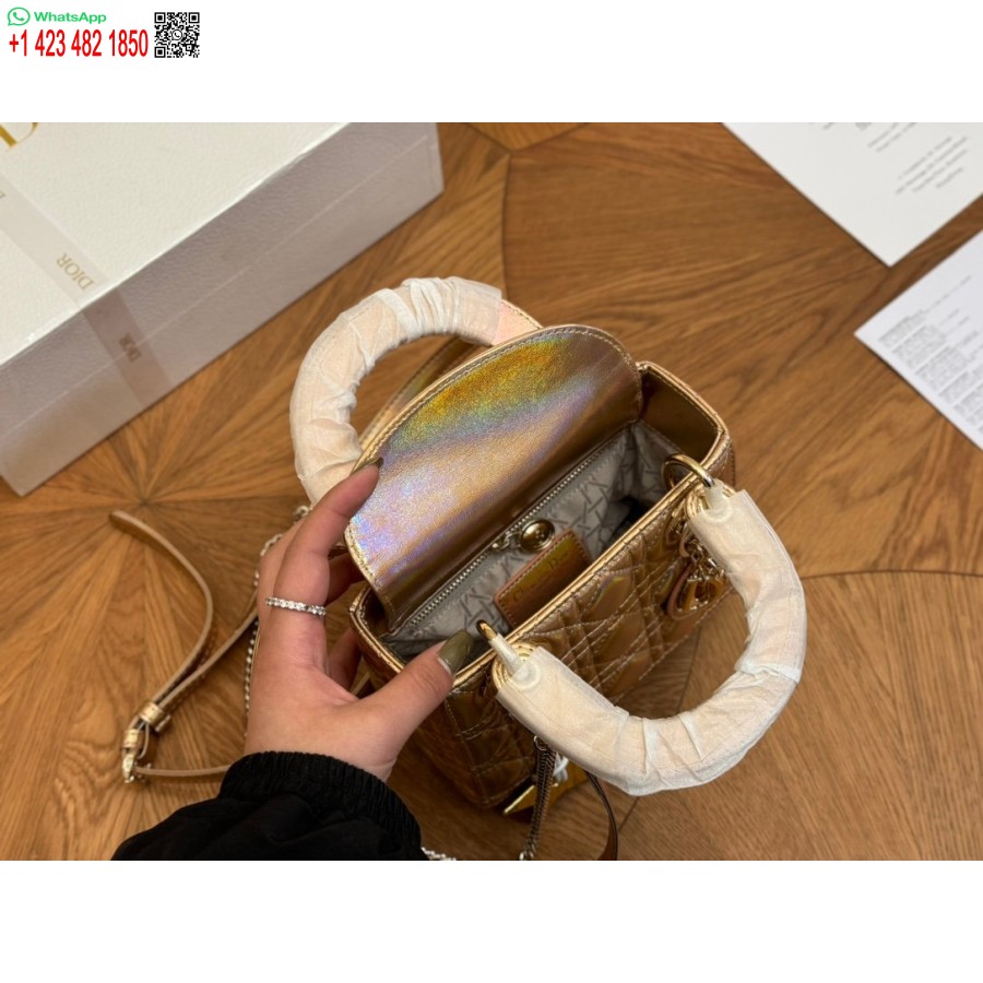 2024 Najnovejše Modne Torbe Dior Princess Anna Zlate Barve