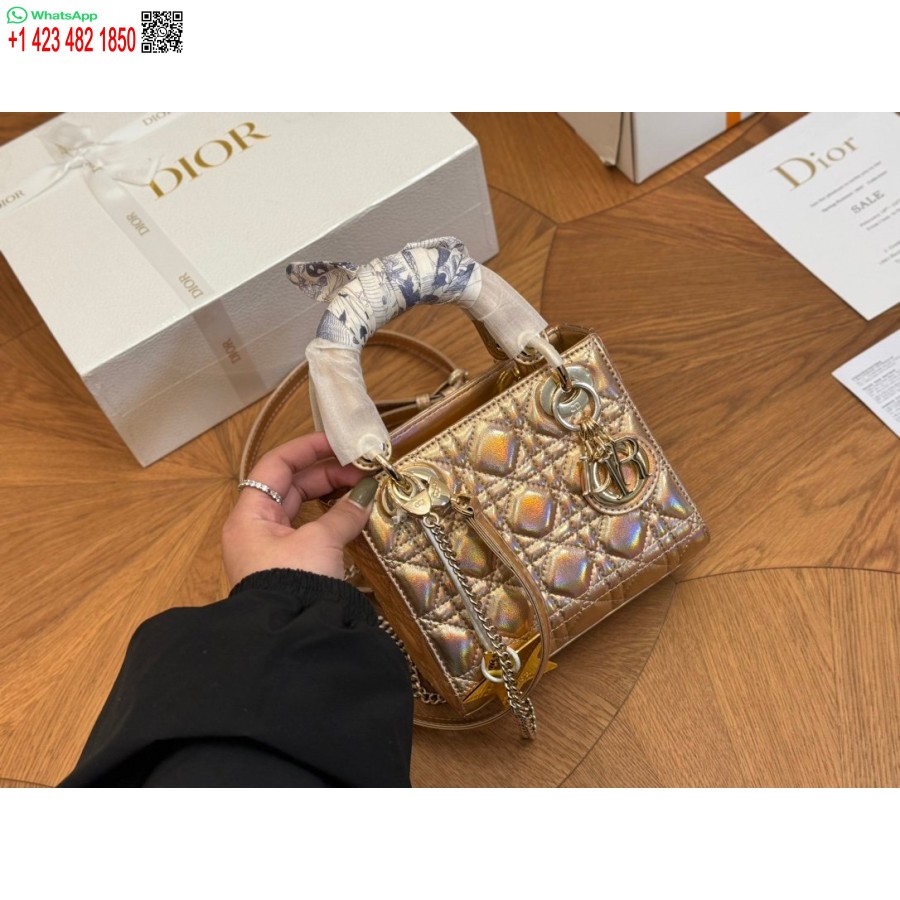 2024 Najnovejše Modne Torbe Dior Princess Anna Zlate Barve