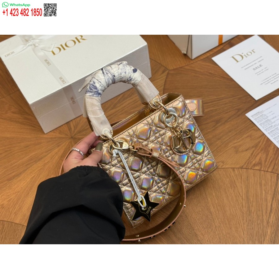 2024 Najnovejše Modne Torbe Dior Princess Anna Zlate Barve