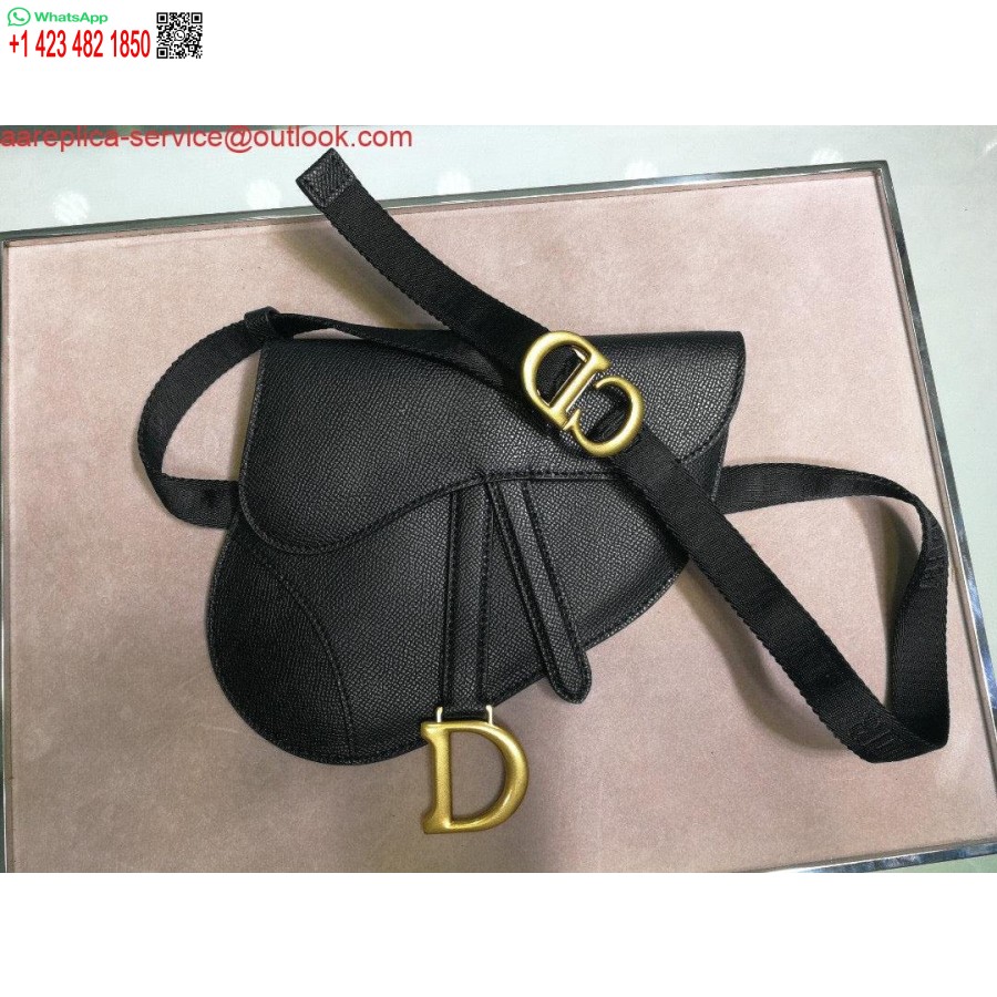 Replica Dior Satulavyölaukku S5632 Mustarakeinen Vasikkanahka