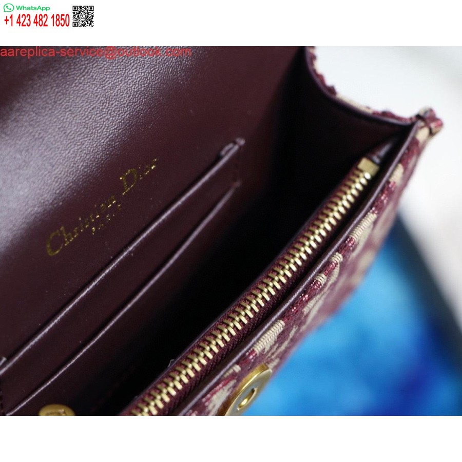 Replică Geantă Cu Centură şa Dior S5619 Roşu Jacquard Oblic Dior