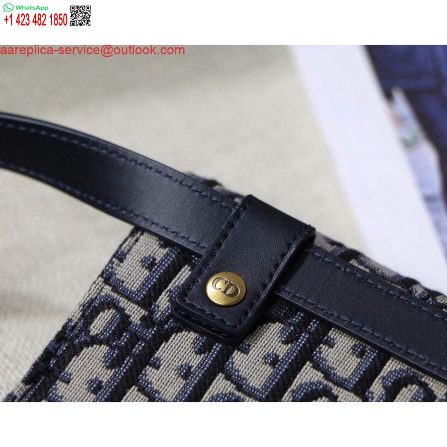 Replica Dior Satulavyölaukku S5619 Sininen Dior Vino Jacquard